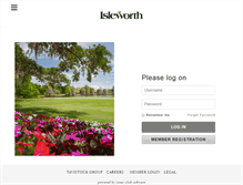 Tablet Screenshot of members.isleworth.com